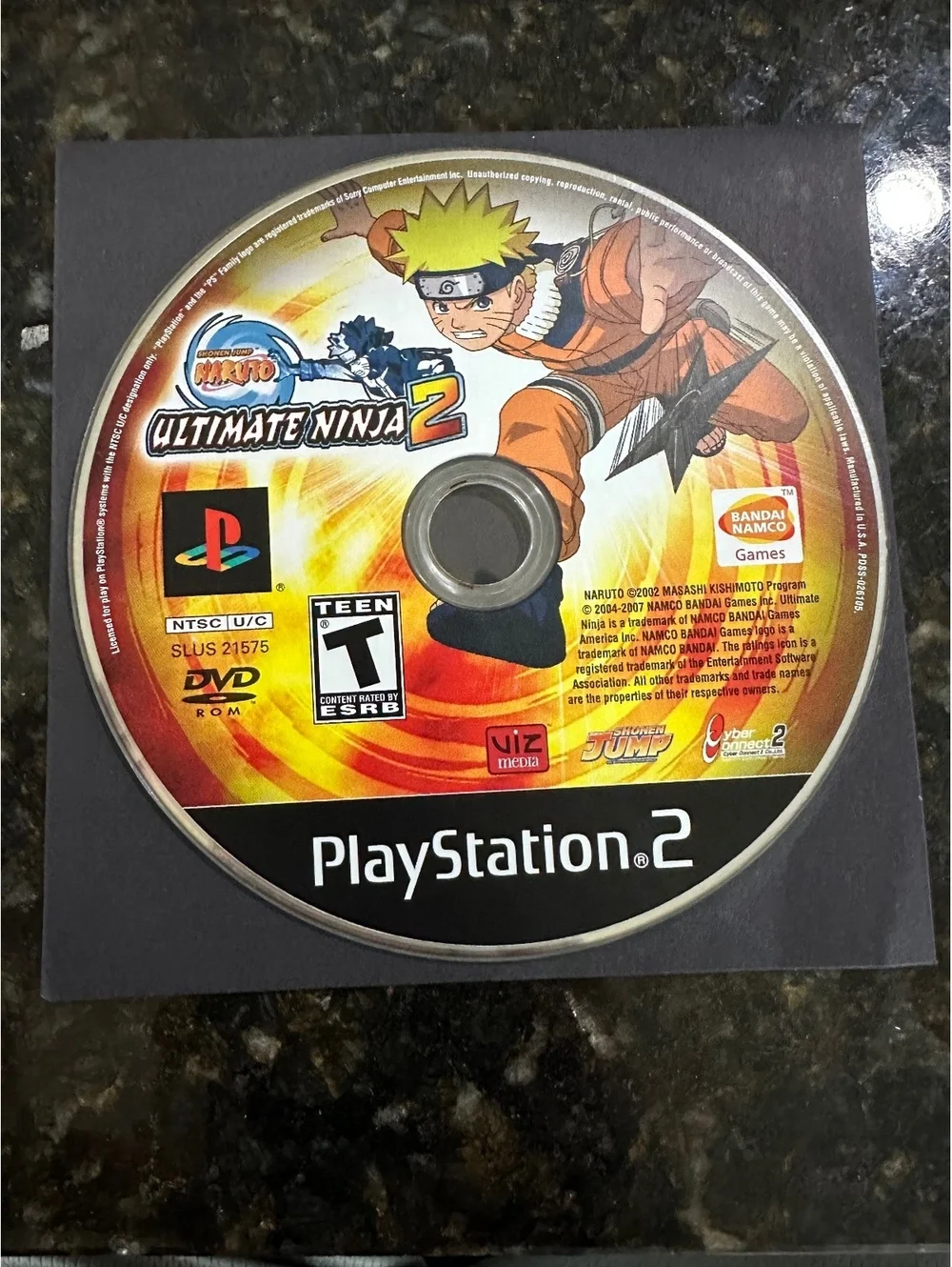 Naruto: Ultimate Ninja 2 PlayStation 2 Game Disc